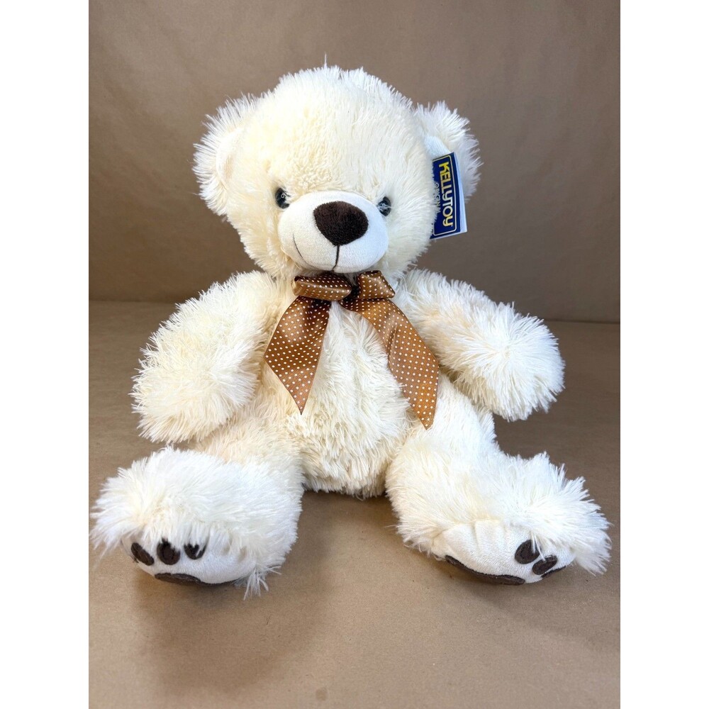 RARE KellyToy Large Plush Teddy Bear 16” Patch Cuddle Bear 2010 NWT Collectible